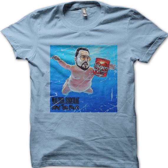 The Big Lebowski Dude Walter Sobchak Waltvana Vintage Printed T