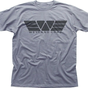Camiseta cinza mesclada WEYLAND Corporation Corp Yutani ALIENS PROMETHEUS 9868