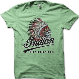 T-shirt Indian Motorcycle Racer motard vintage personnalisé 9000 Mint