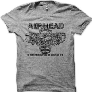 Maglietta Motociclista Cotone T-shirt Nera AIRHEAD Per Moto BMW - Boxer Twin R65 R75 R1200GS R1200RT - Cotone 100% Cotone 100% Motociclista - Foto 11