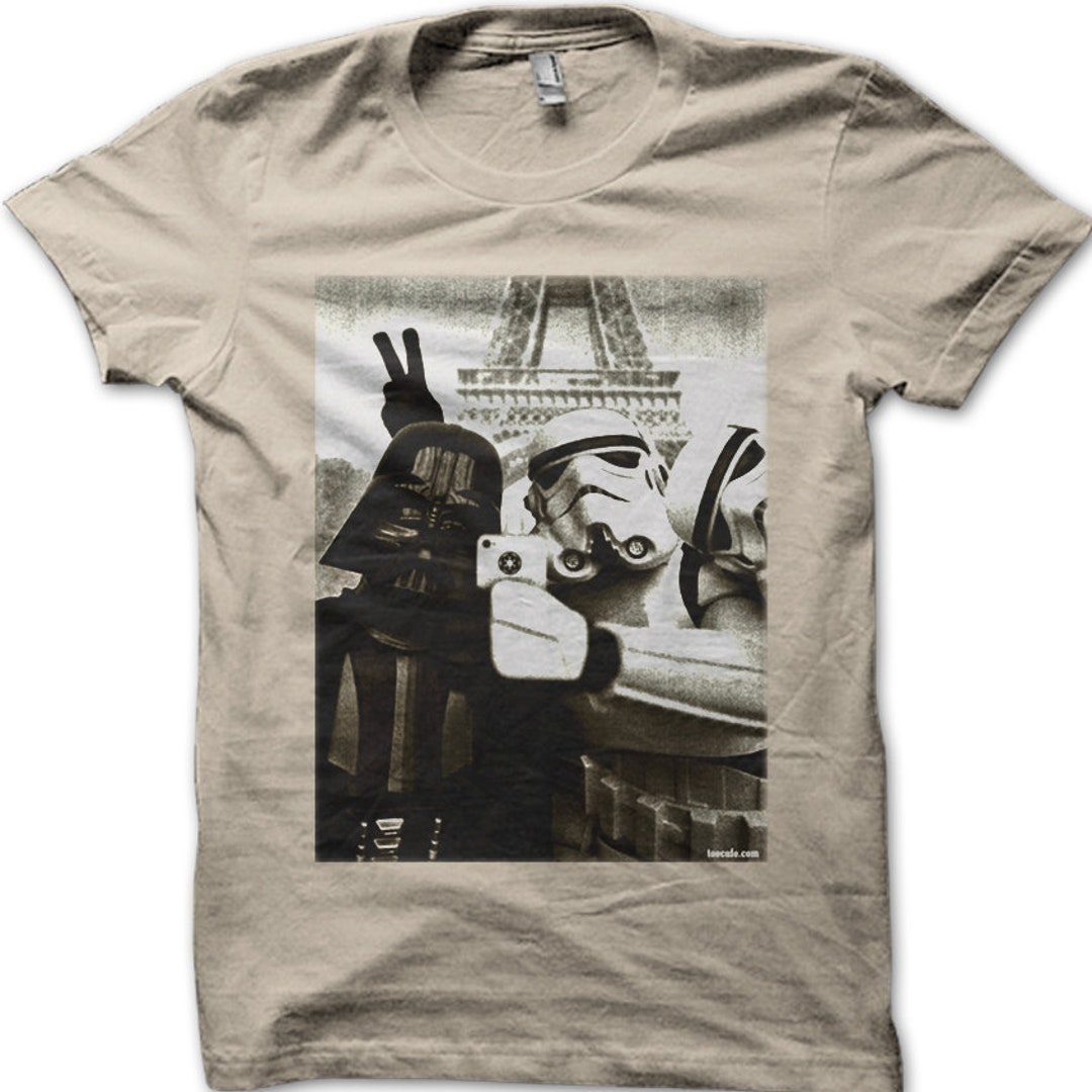 Star Wars Stormtrooper und Darth Vader Selfie Paris T-Shirt 9773