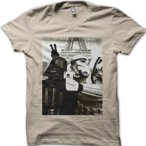 Arbitrage medlem vægt Star Wars Stormtrooper and Darth Vader Selfie Paris T-shirt - Etsy