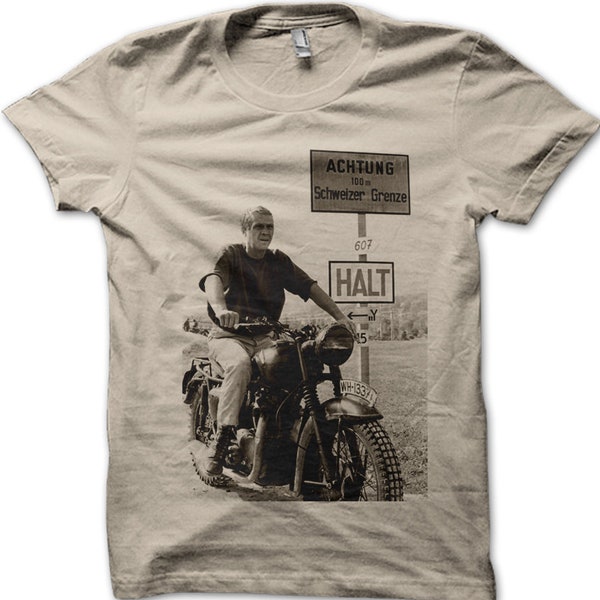 T-shirt imprimé moto vintage motard classique The Great Escape 9056