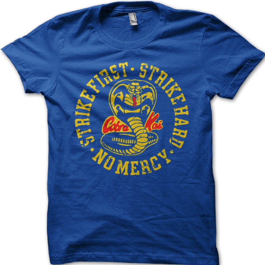 Cobra Kai Men Graphic T-Shirts No Mercy Karate Kid Merchandise Retro Tops Tees E - Foto 6