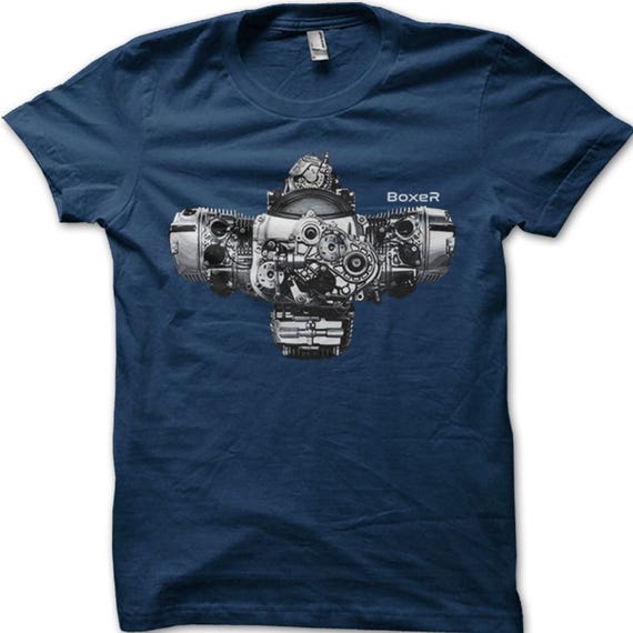 Boxer Engine Twin R65 R75 R1200GS R9T Motorrad Motorcycle R90 Airhead Oilhead Classic Biker T-shirt