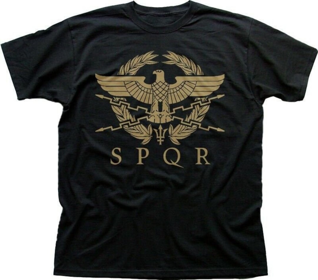 Camiseta estampada del ejército imperial del águila dorada del gladiador  romano SPQR 9183 - Etsy México, image size:1080x952