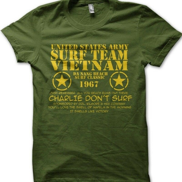 Camiseta estampada Charlie Don't Surf Apocalypse Now VIETNAM 9140