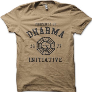 DHARMA Initiative 1977 TV Show LOST printed cotton t-shirt 8997