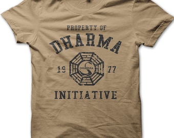 DHARMA Initiative 1977 TV Show LOST t-shirt en coton imprimé 8997