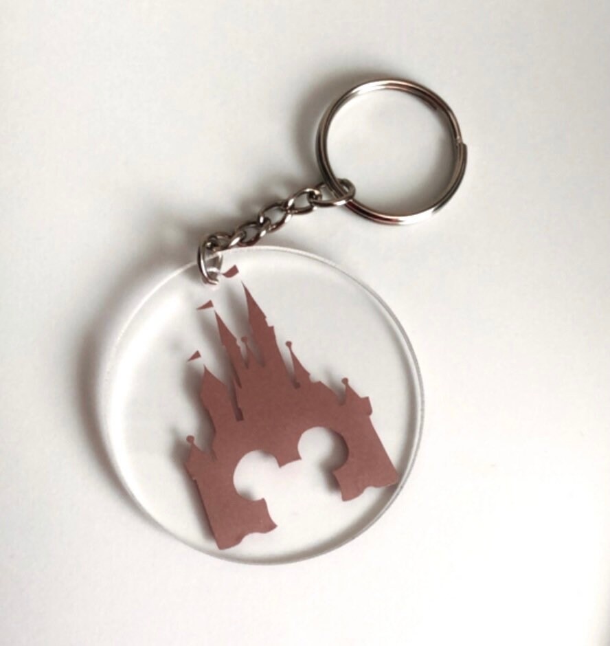Castle keychain Custom Keychain 2 in x 2 in Acrylic Etsy