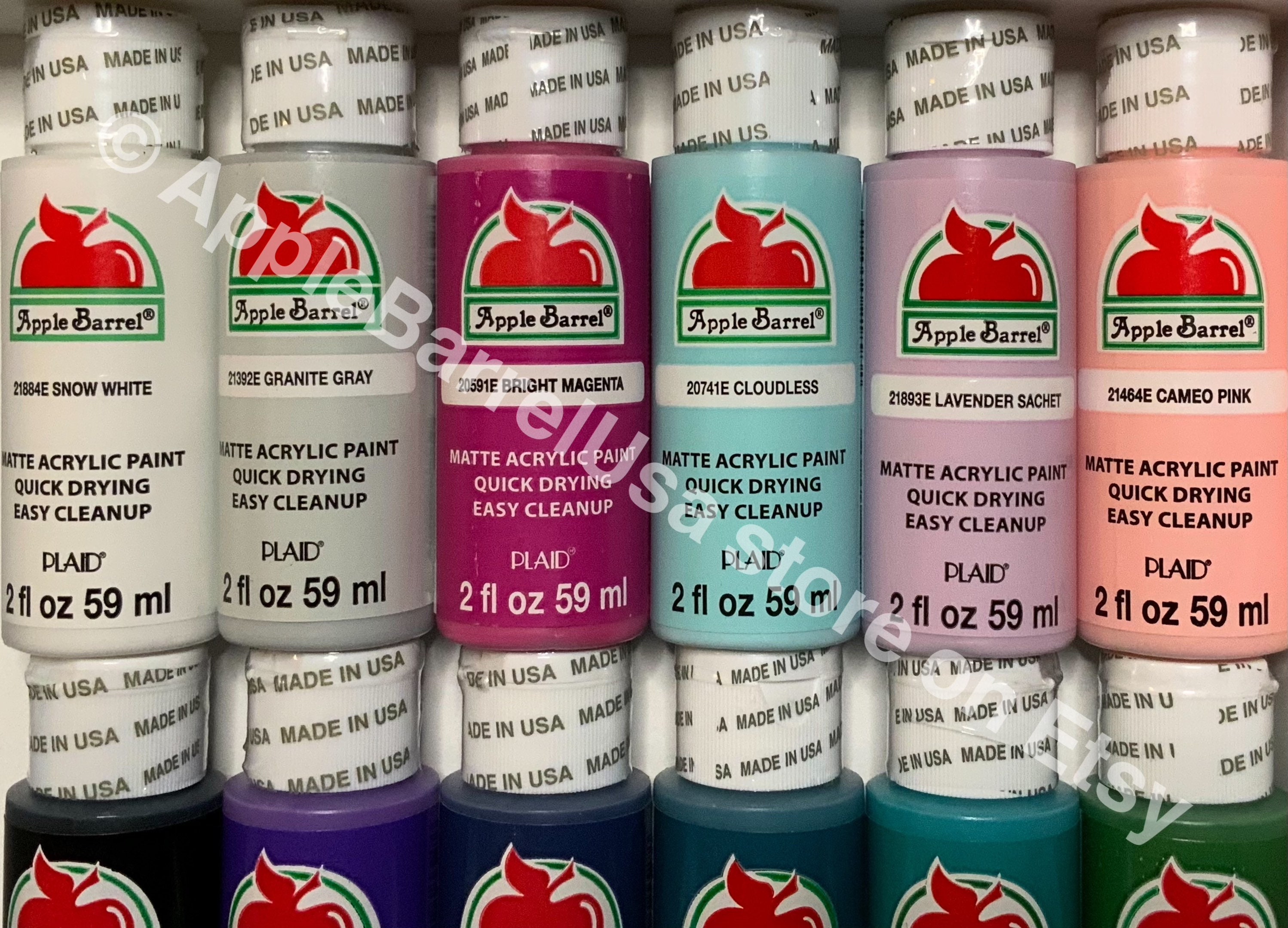 Apple Barrel 12 Pack Cold Winter SET 1 Acrylic Paint Value Etsy UK