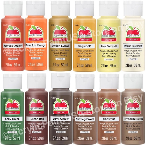 Apple Barrel Acrylic Paint Etsy