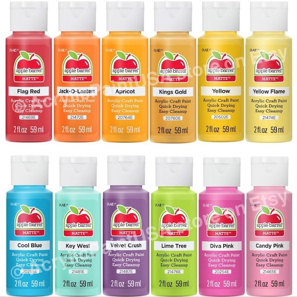 Apple Barrel Acrylic Paint Etsy