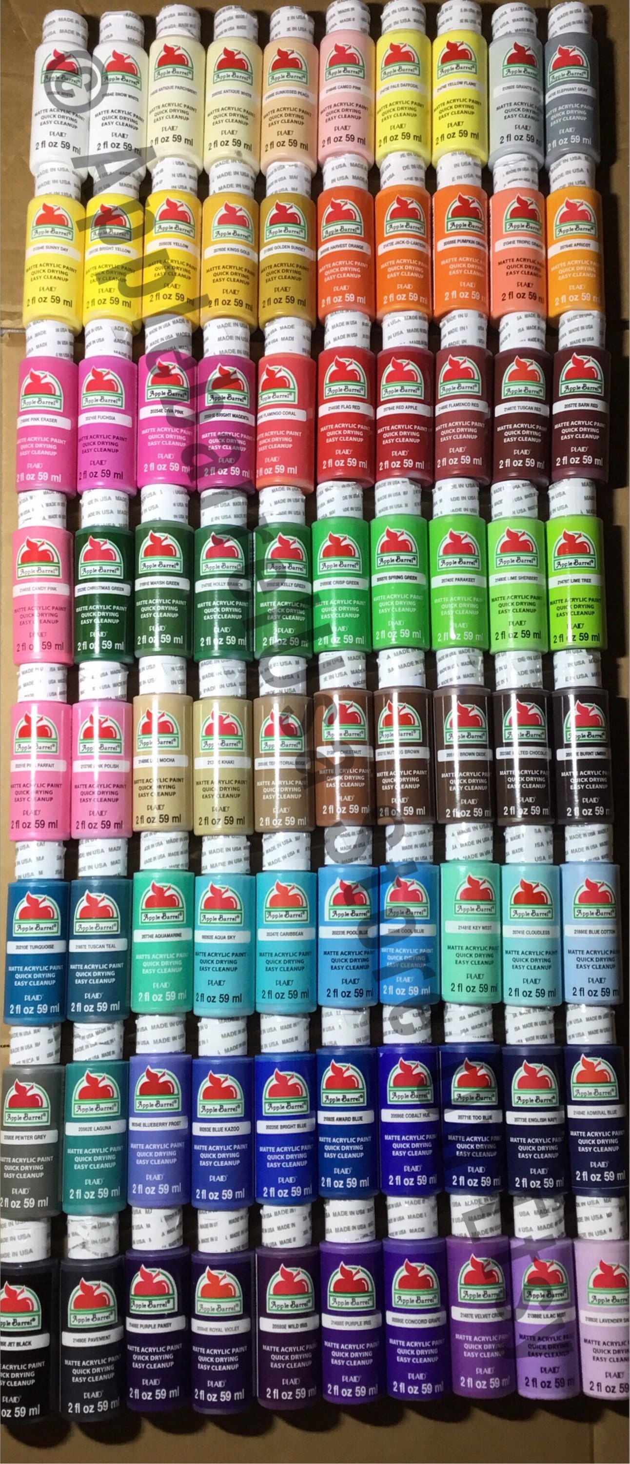 200+ COLORS! Apple Barrel Paint 2 oz. One Shipping Price for entire  Purchase!
