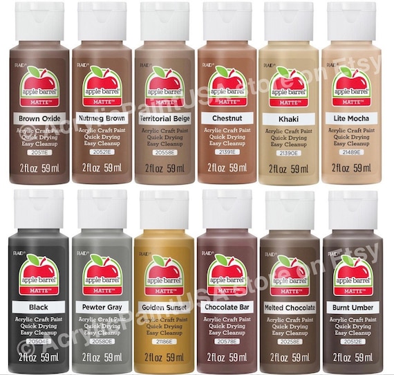 Apple Barrel, Grizzly Bear SET. 12 Pack Matte Finish Multi Color Acrylic  Paint. Value SET, New. -  Denmark