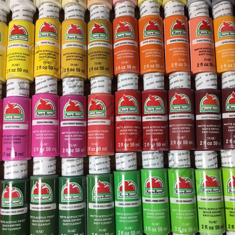 Apple Barrel Paint Color Chart