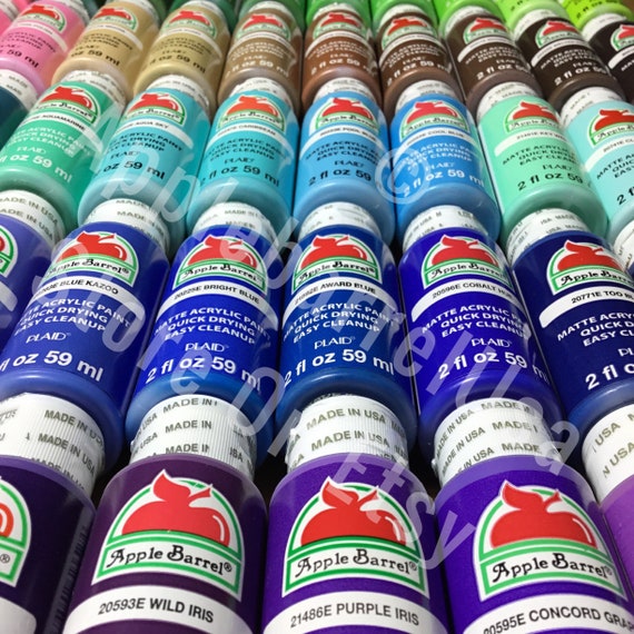 200+ COLORS! Apple Barrel Paint 2 oz. One Shipping Price for entire  Purchase!