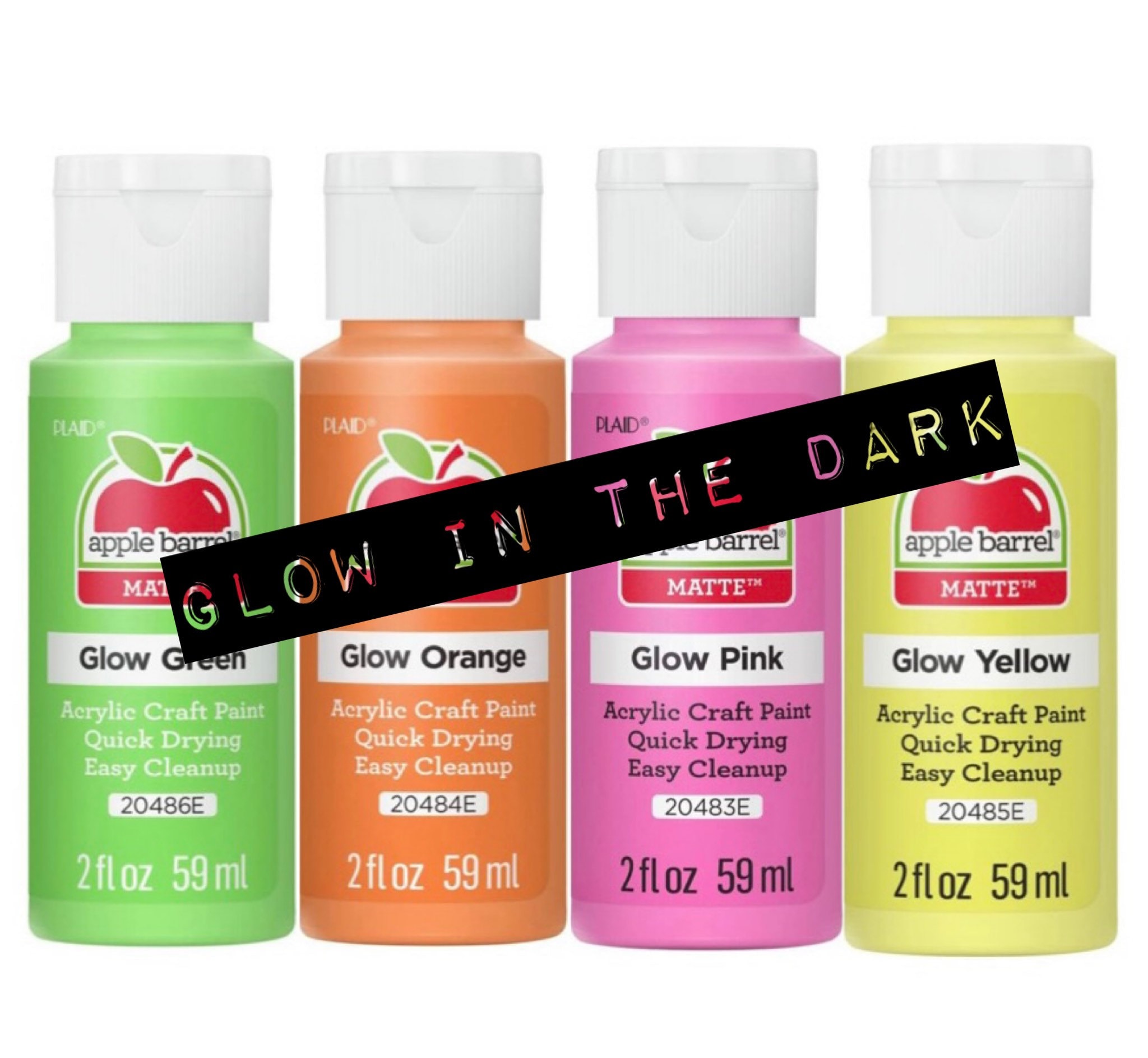 Apple Barrel ® Glow-in-the-dark 2 Oz Acrylic Paint. Buy More & Save on  Shipping 