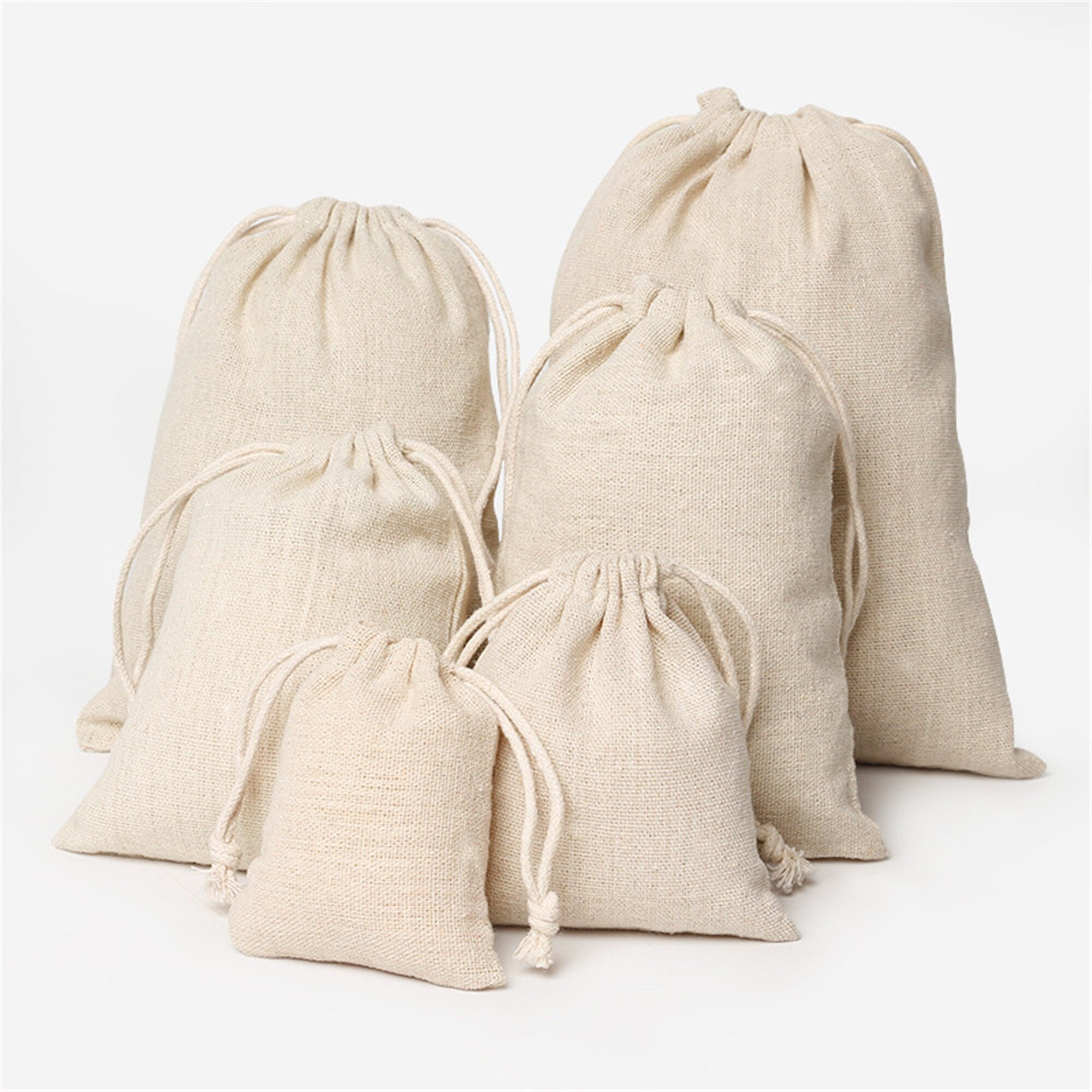 5/10 PCS Burlap Drawstring Bag DIY Handmade Packaging Etsy