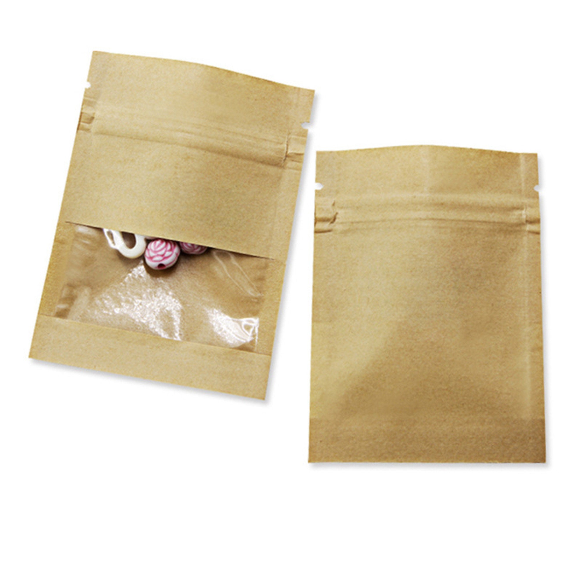 Multi Specification Sealed Bag Kraft Paper Bag Resealable Etsy