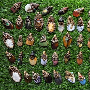 Handmade Gemstone Clay Pendant: Women&#39;s Jewelry (1.5-3 Inch)