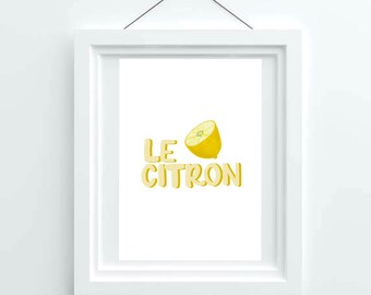 Le Citron Print- DIGITAL COPY