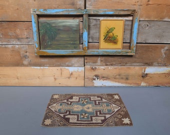 1.5\u00d71.5 feet vintage rug Boho rug runner rug large rug area rug small rug door mand rug living rug ousak rug anatolian rug bedroom rug ousak