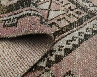 Tapis turc 2'4 x 3'3 ft, tapis vintage, tapis d'entrée, tapis fait main, tapis en laine, tapis de bain, tapis 2 x3, jeté de cuisine, tapis d'entrée, décoration d'intérieur