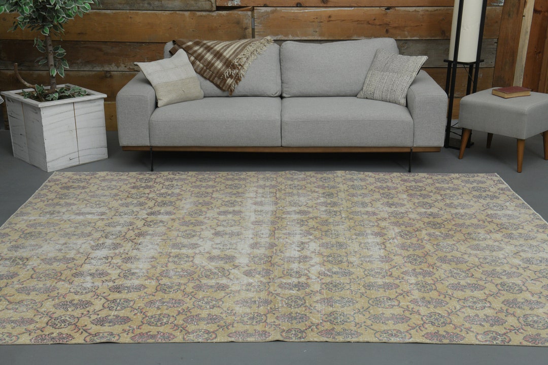 72x108 Rug 7'2 X 9'8 Ft Handmade Area Rug, Living Room Dining Room Bedroom Large ...