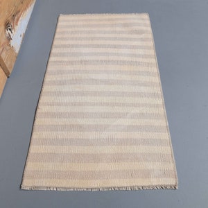 Tappeto turco piccolo 1&#39;5 x 2&#39;9 piedi, tappeto vintage fatto a mano, zerbino turco, tappeto 1x3, tappeto per ingresso, tappeto da cucina, tappeto da bagno, tappeto turco 1x3