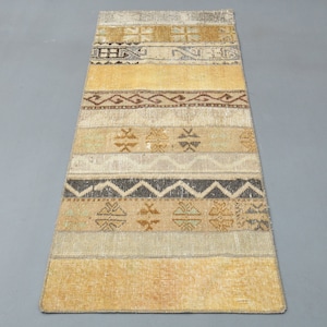 1&#39;9 x 5&#39;0 Ft Turkish Runner Rug, Vintage Runner Rug, Handmade Rug, 2x5 Rug, Entryway Rug, Boho Decor, Hallway Rug, Home Decor, Kitchen Rug
