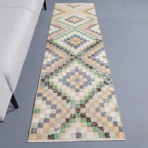 2&#39;2 x 7&#39;6 Ft Handmade Turkish Runner, Vintage Oushak Runner, Hallway Rug, Antique Runner Rug, Anatolian Rug, 2x8 Rug, Kitchen Rug, Carpet