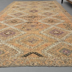 4'9 x 9'8 Ft Turkish Runner, Vintage Runner, Oushak Runner, Handmade Rug, Antique Rug, One-of-a-Kind Rug, 5x10 Runner Rug, Kitchen Rug