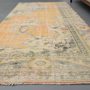 3&#39;1 x 6&#39;2 Ft Handmade Oushak Runner Rug, 3x6 Rug, Wool Rug, One-of-a-Kind Rug, Kitchen Rug, Hallway Rug, Entryway Rug, Antique Rug Runner