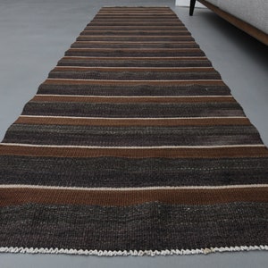 2&#39;4 x 9&#39;4 Ft Hand-Knotted Runner Rug, Turkish Vintage Runner Rug, Oushak Rug, 2x9 Hallway Rug, Kitchen Rug, Bedroom Rug, Entryway Rug