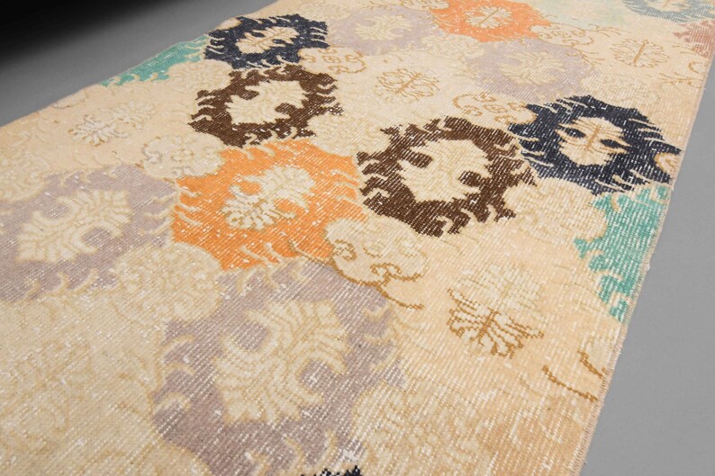 2'9 x 8'4 Ft Oushak Runner, Wool Rug, Hallway Rug, Turkish Rug 3x8, Entryway Rug, 3x8 Rug, Home Decor, Handwoven Runner Rug, Bohemian Runner image 9