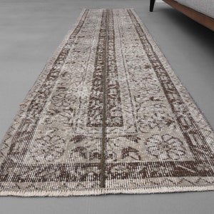 1'7x7 Ft, BOHEMIAN TURKISH RUNNER Rug, Oushak Runner, Hallway Rug, Home Decor, Handmade Rug, Wool Rug, Entryway Rug, Kitchen Rug, Stair Rug
