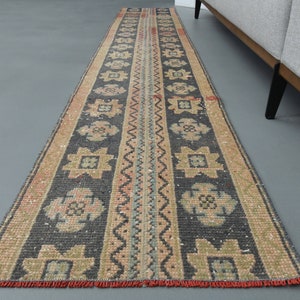 1&#39;7 x 9&#39;5 Ft Turkish Vintage Rug, Handmade Wool Rug, Runner Rug, One-of-a-Kind Kitchen Rug, 2x9 Rug, 2x9 Oushak Runner, 2x9 Turkish Runner
