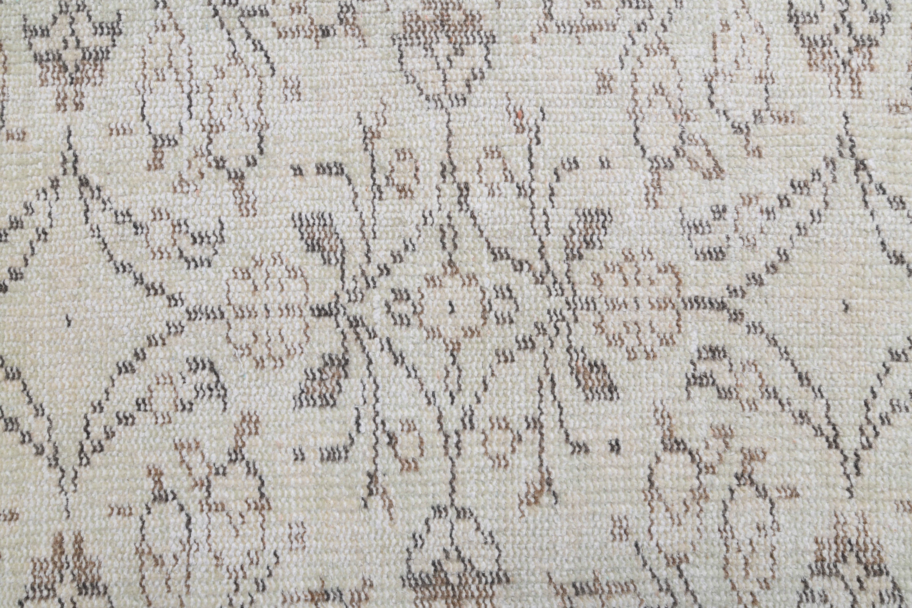 2'5 X 3'4 Turkish Vintage Door Mat Rug, Handmade Wool Mat, Floor Kitchen Small Bedside Mini Front