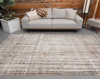 Alfombra vintage de 1,85 m x 3,15 m, de lana, anatolia, turca, bohemia, de 1,83 m x 3,15 m, antigua, para salón y suelo.