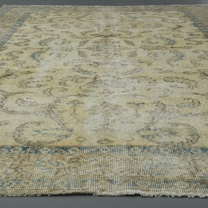 4&#39;8 x 8&#39;1 Ft Vintage Handmade Rug, Authentic Kitchen Rug, 5x8 Rug, Boho Decor, Living Room Rug, Bedroom Rug, Bohemian Rug, Turkish Rug 5x8