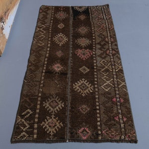 1&#39;7 x 3&#39;3 Ft Turkish Small Rug, Handmade Vintage Rug, Turkish Door Mat, 2x3 Rug, Entryway Rug, Kitchen Rug, Bathroom Rug, Turkish Rug 2x3