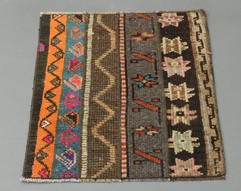 Tapete vintage para hall de entrada, capacho, tapete de banheiro, tapete pequeno de lã feito à mão, tapete para entrada, tapete para lavanderia, tapete para banheiro, decoração de cozinha, cinza.