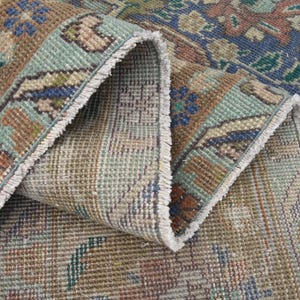 9&#39;6x12&#39;2 ft, HANDWOVEN ANTIQUE PERSIAN Area Rug, Rugs for Living Room, Dining Room Rug, Washable Rug, Root Dye, Minimalist, High Quality Rug