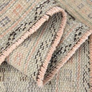 6&#39;3x9&#39;3 ft, FADED ORANGE VINTAGE Area Rug, Living Room Rug, Bedroom Rug, Dining Room Rug, Washable, Oriental Pattern, Turkish Rug, Handmade