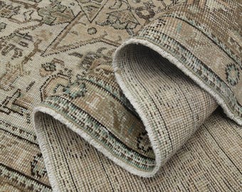 9.4x12.1 ft, VINTAGE BROWN RUG, Oversized Area Rug, Living Room Rug, Farmhouse Decor, Vintage Turkish Rug, Handmade Rug, Luxury Decor, Large