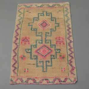 1&#39;6 x 2&#39;6 Ft Turkish Rug, Door Mat, Handmade Wool Rug, Small Rug, Entryway Rug, Kitchen Rug, Bathroom Rug, Front Mat, Home Decor, Bath Mat