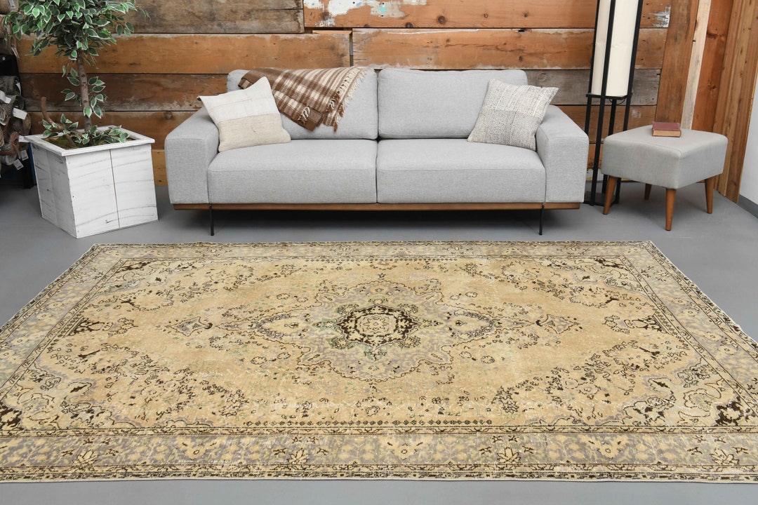 6x7 9 Rug 6'7 X 9'7 Ft One-of-a-kind Area Rug, Handmade Rug, Oversized Rug ...
