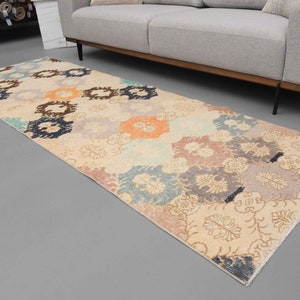 2'9 x 8'4 Ft Oushak Runner, Wool Rug, Hallway Rug, Turkish Rug 3x8, Entryway Rug, 3x8 Rug, Home Decor, Handwoven Runner Rug, Bohemian Runner image 8