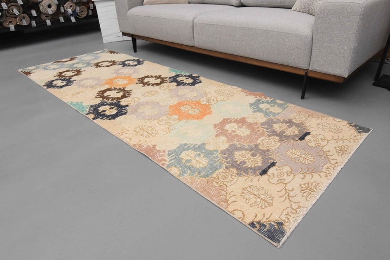2'9 x 8'4 Ft Oushak Runner, Wool Rug, Hallway Rug, Turkish Rug 3x8, Entryway Rug, 3x8 Rug, Home Decor, Handwoven Runner Rug, Bohemian Runner image 8